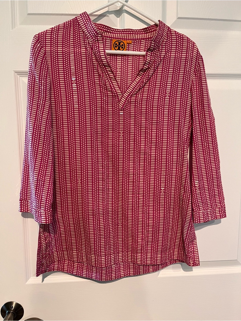 Tory Burch Tunic Top with glimmers  size small